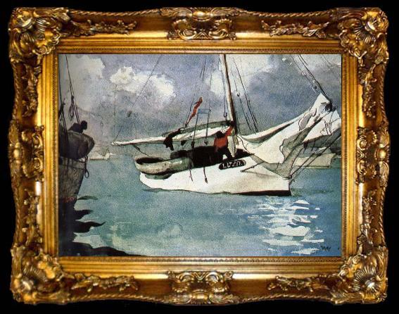 framed  Winslow Homer Sea, ta009-2